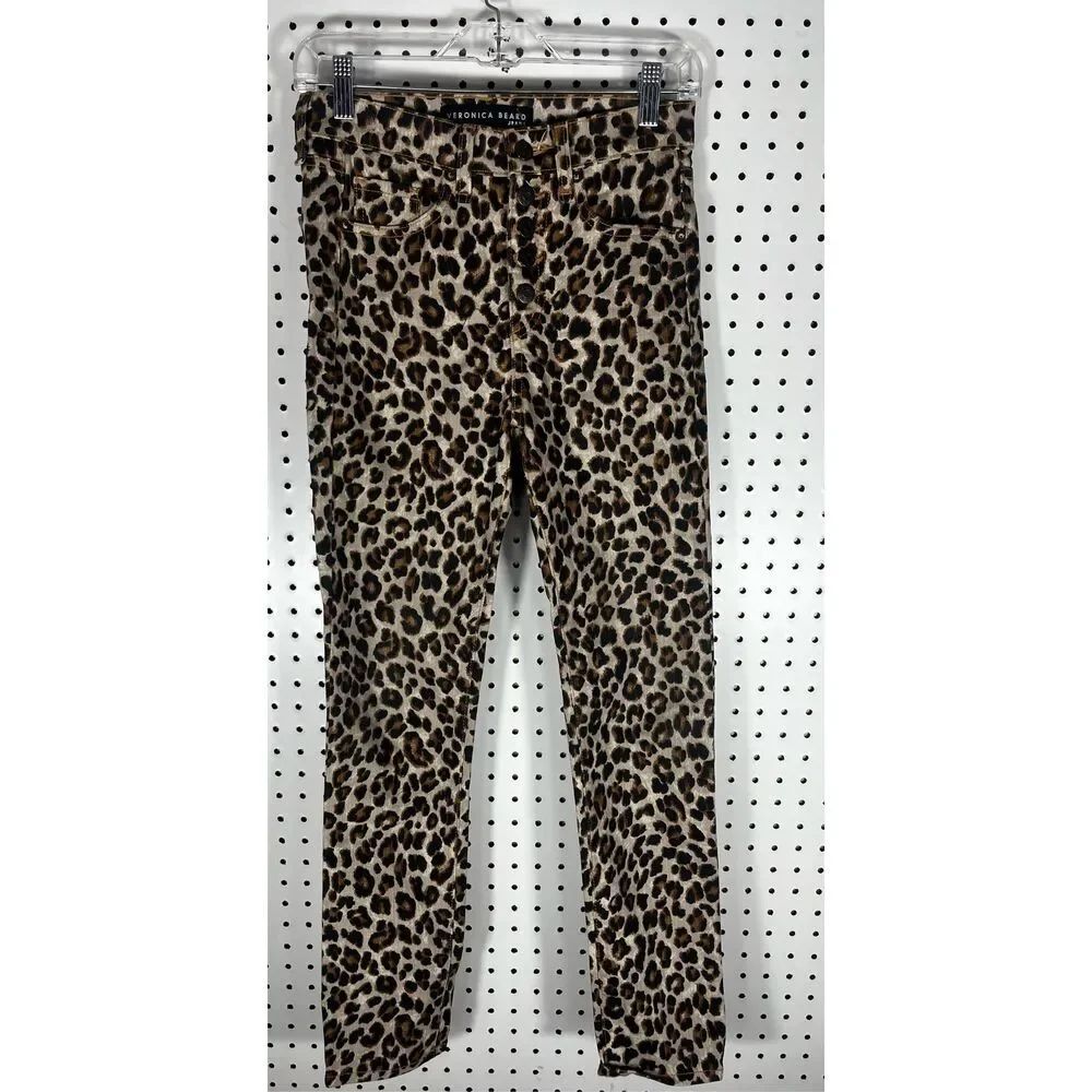Veronica Beard leopard print jeans size 24
